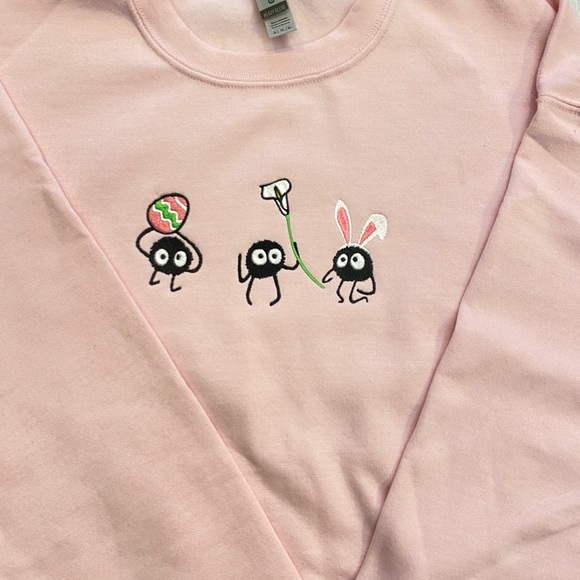 Soot Sprite Easter Embroidered Sweatshirt - Picture 3 of 4